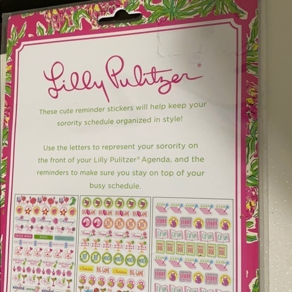 Lilly Pulitzer Greek Sticker Sets - Picture 4 of 5